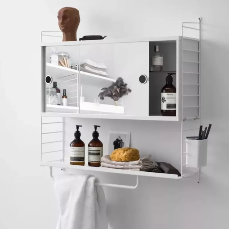 烤漆素色 - 滑門鏡櫃 Cabinet with Mirror Doors