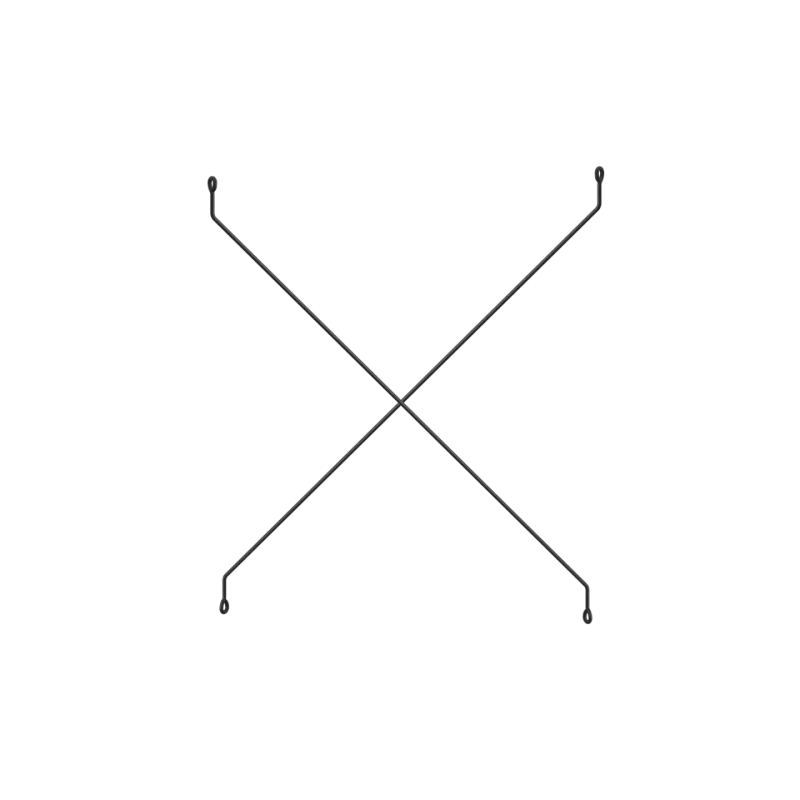 Cross Freestanding 交叉背桿 W58 & W78 cm - 組
