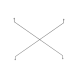 Cross Freestanding 交叉背桿 W58 & W78 cm - 組