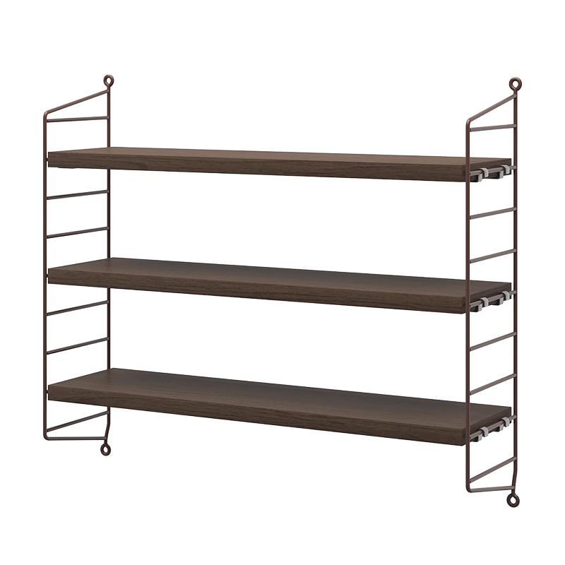 Pocket 經典壁掛三層架 深染橡木色(2026新色)