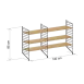 String® System 三層落地層架組（橡木色）