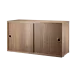 實木紋 - 滑門櫃 Cabinet with Sliding Doors