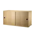 實木紋 - 滑門櫃 Cabinet with Sliding Doors