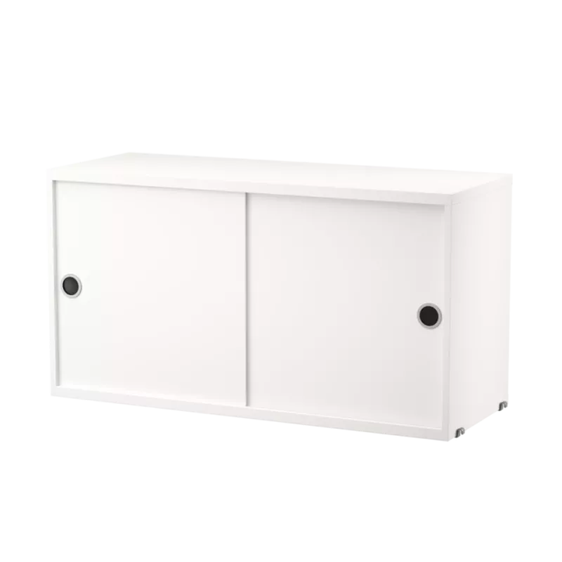 烤漆素色 - 滑門櫃 Cabinet with Sliding Doors