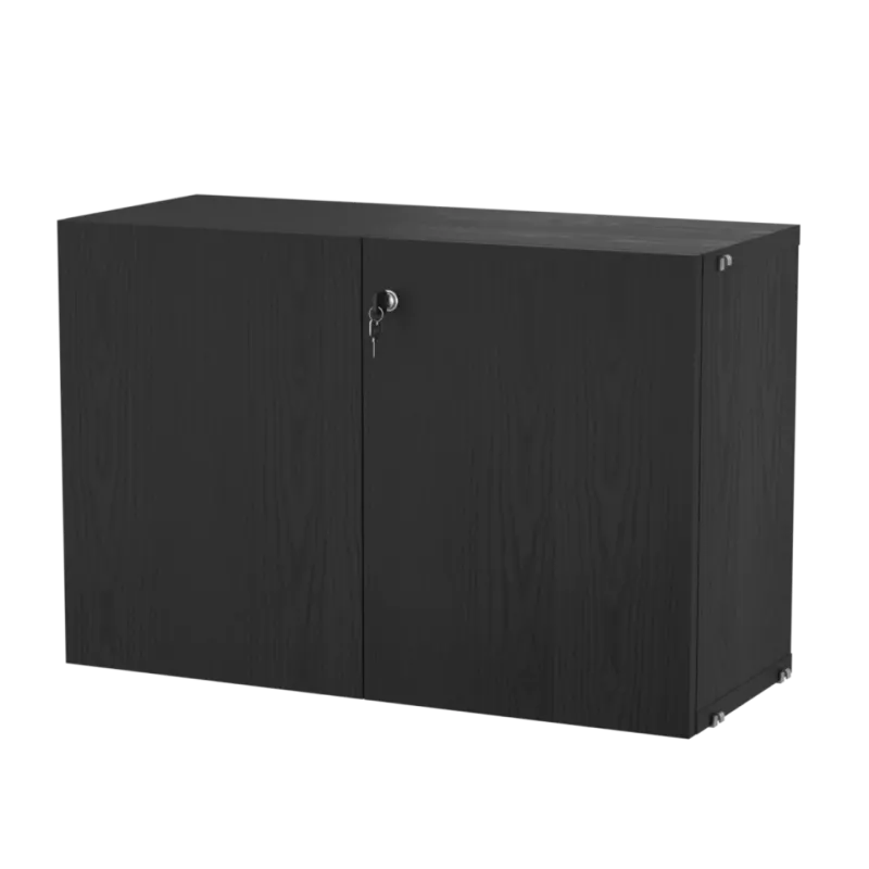 實木紋 - 附鎖對開門櫃 Cabinet with lock