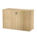 實木紋 - 附鎖對開門櫃 Cabinet with lock