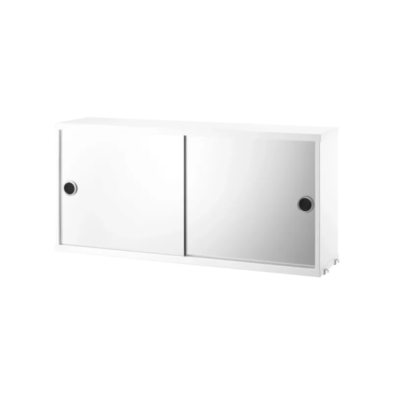 烤漆素色 - 滑門鏡櫃 Cabinet with Mirror Doors