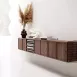 實木紋 - 滑門櫃 Cabinet with Sliding Doors