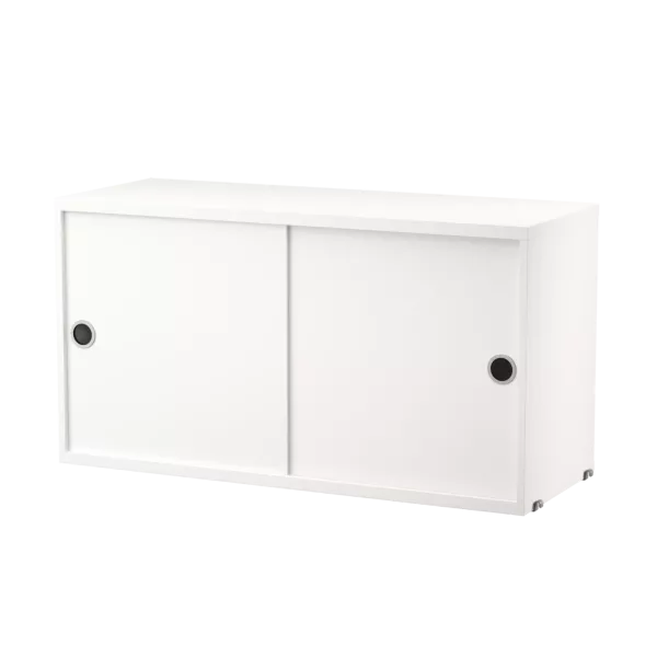 烤漆素色 - 滑門櫃 Cabinet with Sliding Doors