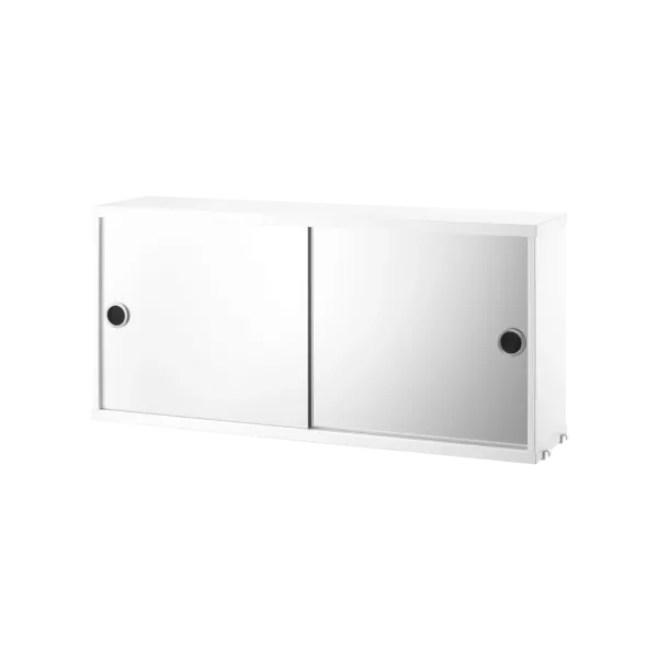 烤漆素色 - 滑門鏡櫃 Cabinet with Mirror Doors