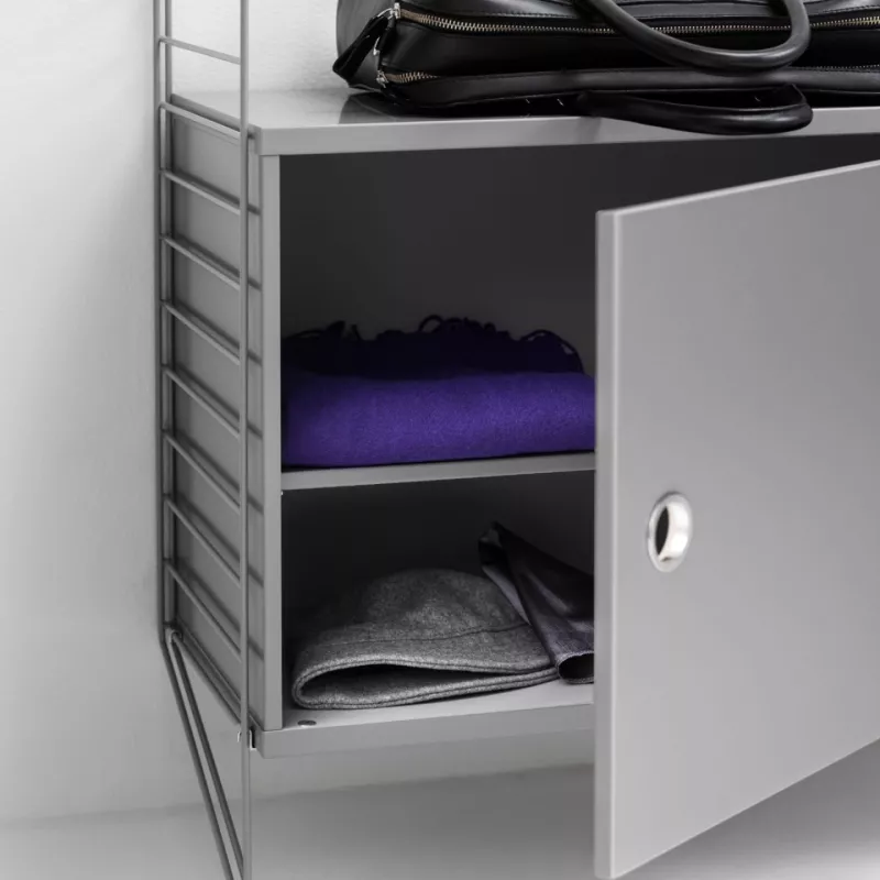 烤漆素色 - W58cm 左/右開玻璃門櫃 Display Cabinet with Swing Glass Door