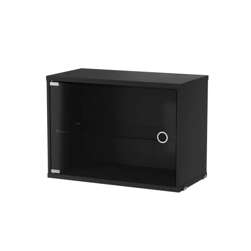 實木紋 - W58cm 左/右開玻璃門櫃 Display Cabinet with Swing Glass Door