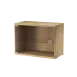 實木紋 - W58cm 左/右開玻璃門櫃 Display Cabinet with Swing Glass Door