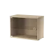 實木紋 - W58cm 左/右開玻璃門櫃 Display Cabinet with Swing Glass Door