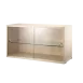 實木紋 - 玻璃滑門櫃 Display Cabinet