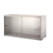 烤漆素色 - 玻璃滑門櫃 Display Cabinet